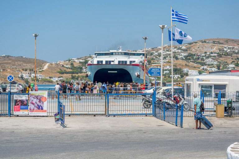 Few info about Paros port Rent a Car Paros